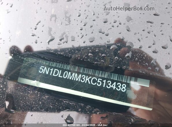 5N1DL0MM3KC513438 2019 INFINITI QX60 White Widok komory silnika