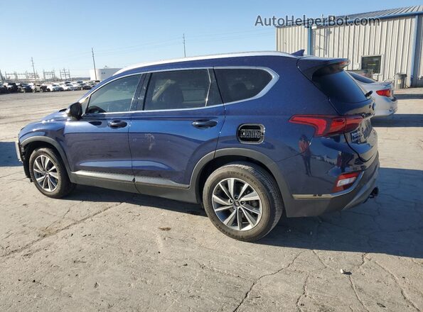 5NMS53ADXLH264974 2020 HYUNDAI SANTA Blue Trasero izquierdo