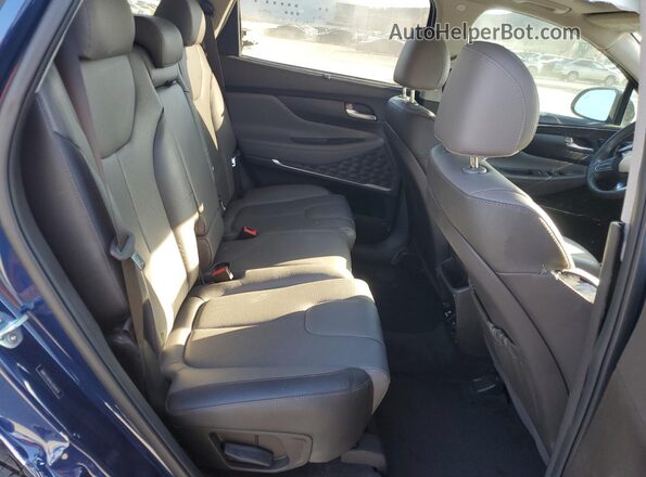 5NMS53ADXLH264974 2020 HYUNDAI SANTA Blue Vista interior trasera