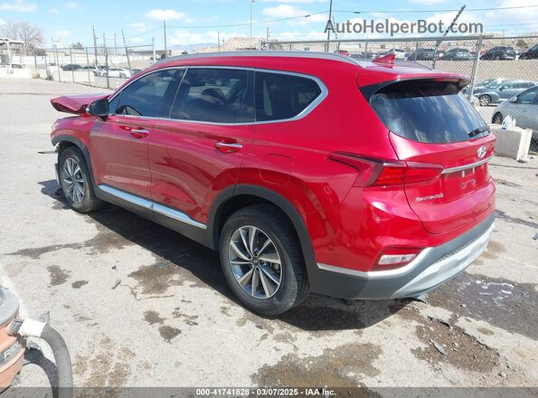 5NMS5CAD4KH039545 2019 HYUNDAI SANTA FE Red Rear left
