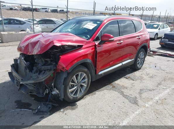 5NMS5CAD4KH039545 2019 HYUNDAI SANTA FE Red Front left