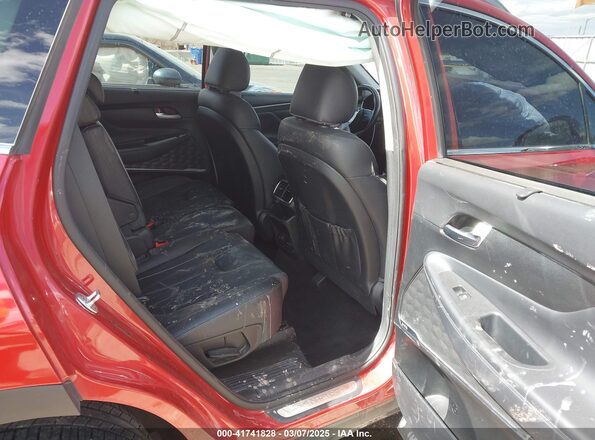5NMS5CAD4KH039545 2019 HYUNDAI SANTA FE Red VIN sticker view