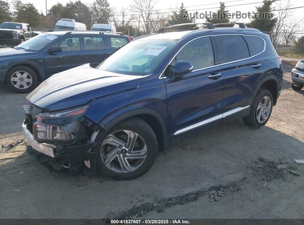 5NMS64AJ9MH362954 2021 HYUNDAI SANTA FE Blue Przód lewy