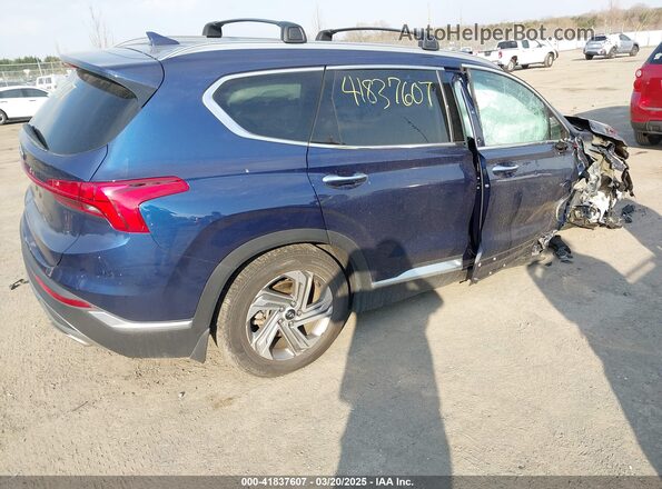5NMS64AJ9MH362954 2021 HYUNDAI SANTA FE Blue Tył prawy