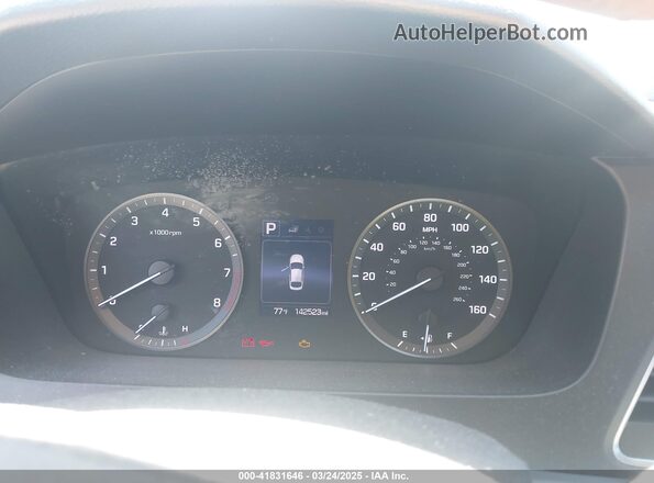 5NPE24AF7HH493040 2017 HYUNDAI SONATA Blue უკანა სავარძლების ხედი
