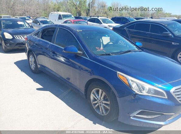5NPE24AF7HH493040 2017 HYUNDAI SONATA Blue წინა ხედი