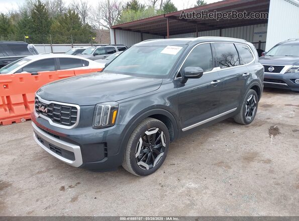 5XYP64GC3RG463617 2024 KIA TELLURIDE Gray Առջևի ձախ երեք քառորդ տեսարան
