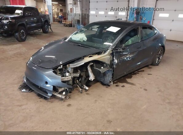 5YJ3E1EB1MF014821 2021 TESLA MODEL 3 Gray Front left
