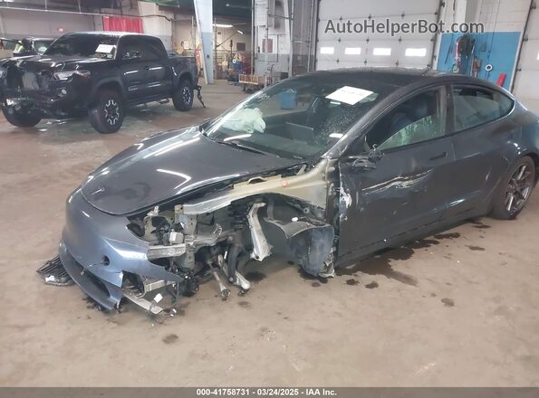 5YJ3E1EB1MF014821 2021 TESLA MODEL 3 Gray Front view