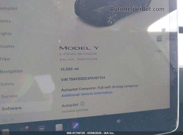 7SAYGDEE2PA187134 2023 TESLA MODEL Y Black Rear seats view
