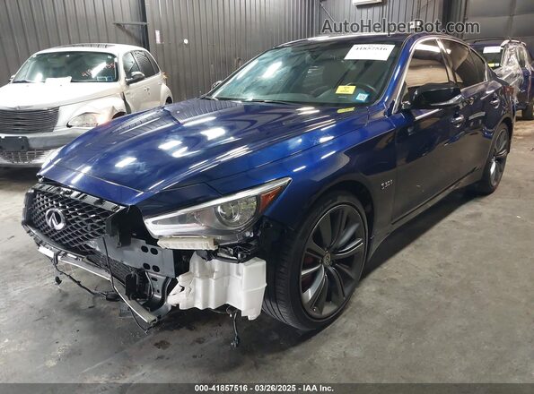 JN1FV7AR0KM830378 2019 INFINITI Q50 Dark Blue 