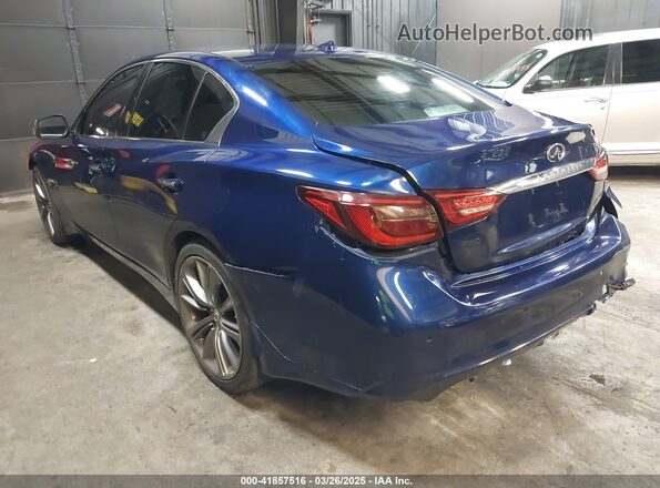 JN1FV7AR0KM830378 2019 INFINITI Q50 Dark Blue 