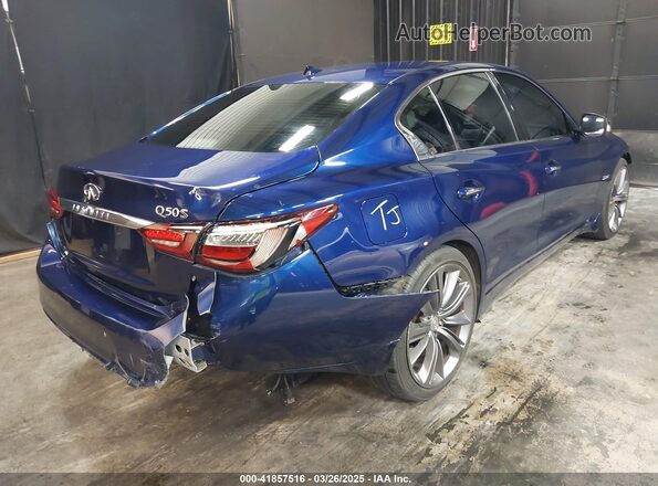 JN1FV7AR0KM830378 2019 INFINITI Q50 Dark Blue 