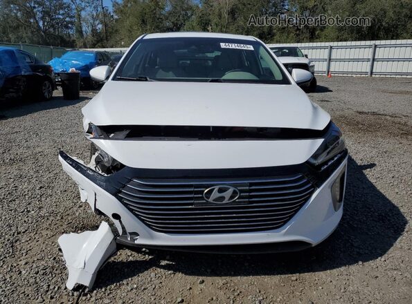 KMHC05LC2KU142809 2019 HYUNDAI IONIQ White წინა ხედი