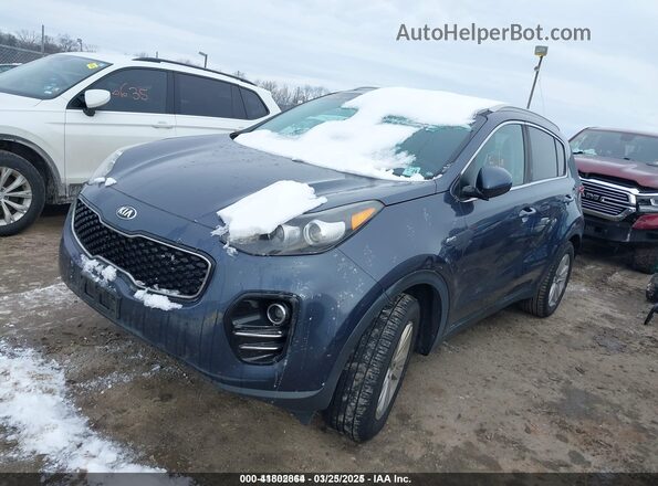 KNDPMCAC1K7551030 2019 KIA SPORTAGE Light Blue Передняя левая четверть