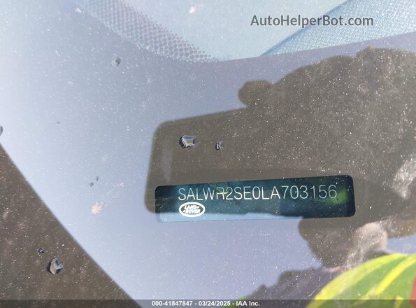 SALWR2SE0LA703156 2020 LAND ROVER RANGE ROVER SPORT Gray Vista del compartimento del motor