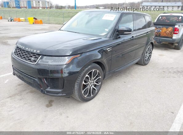 SALWR2SU4LA735745 2020 LAND ROVER RANGE ROVER SPORT Black Առջևի ձախ երեք քառորդ տեսարան