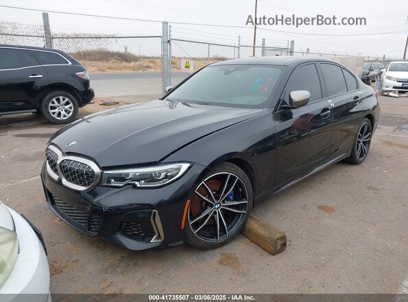 WBA5U7C0XLAF54160 2020 BMW 3 SERIES Black წინა მარცხენა ხედი სამი მეოთხედიდან
