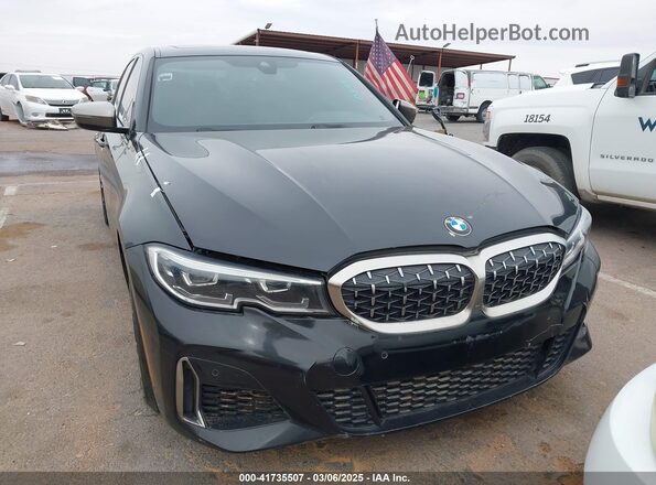 WBA5U7C0XLAF54160 2020 BMW 3 SERIES Black წინა პანელის ხედი