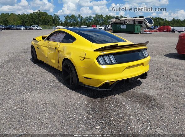 1FA6P8CF2G5210462 2016 FORD MUSTANG Yellow Tył lewy