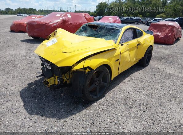 1FA6P8CF2G5210462 2016 FORD MUSTANG Yellow Przód lewy