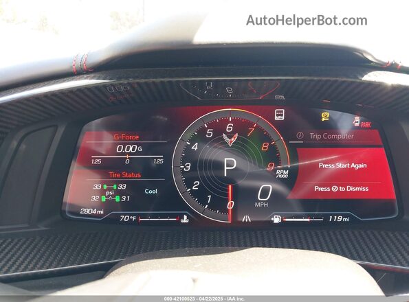 1G1YF2D38P5600126 2023 CHEVROLET CORVETTE Red 