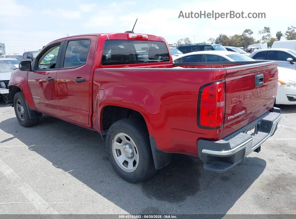 1GCGSBEN8M1232810 2021 CHEVROLET COLORADO Красный Задняя левая четверть