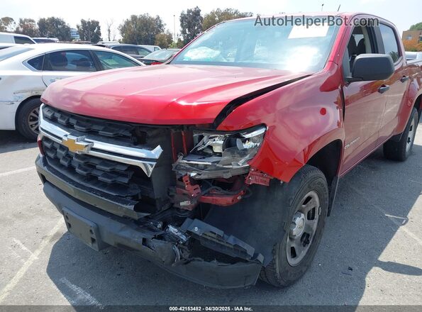 1GCGSBEN8M1232810 2021 CHEVROLET COLORADO Красный Вид спереди