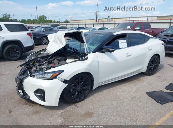 1N4AA6EV3PC505084 2023 NISSAN MAXIMA SR White Передня ліва чверть