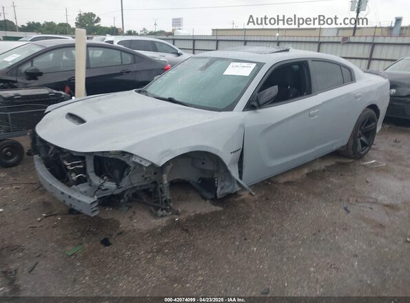 2C3CDXCT6LH195574 2020 DODGE CHARGER Gray Front left