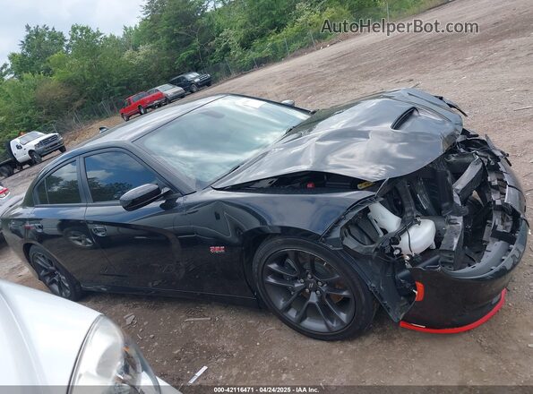 2C3CDXGJ4LH207598 2020 DODGE CHARGER Black Widok wnętrza z tyłu