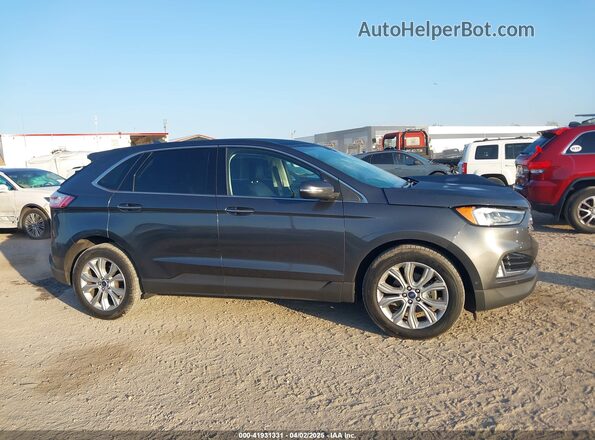 2FMPK3K91LBA60065 2020 FORD EDGE Gray Widok wnętrza z tyłu