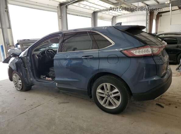 2FMPK4J94JBC05877 2018 FORD EDGE Blue Tył lewy