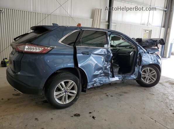 2FMPK4J94JBC05877 2018 FORD EDGE Blue Tył prawy