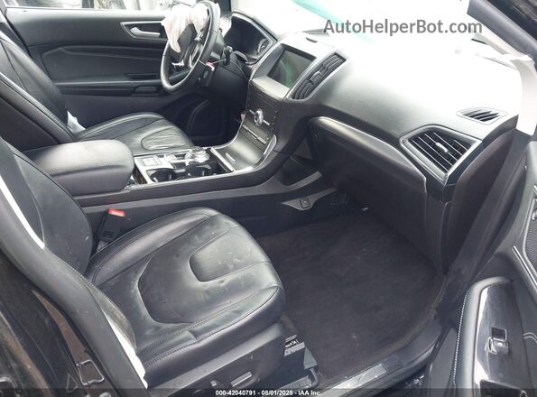 2FMPK4K90LBA45434 2020 FORD EDGE Черный Вид салона спереди
