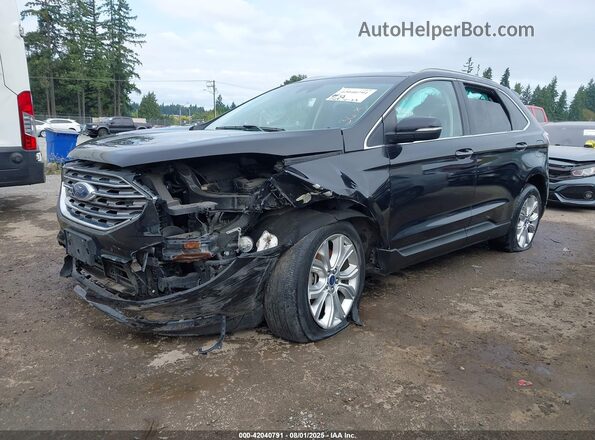 2FMPK4K90LBA45434 2020 FORD EDGE Черный Передняя левая четверть