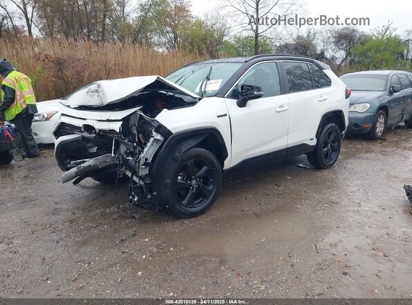 2T3EWRFV7KW033054 2019 TOYOTA RAV4 HYBRID White Передня ліва чверть
