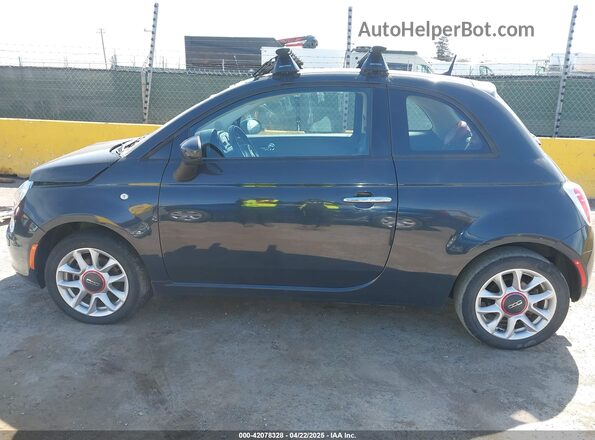 3C3CFFKRXHT600909 2017 FIAT 500 Blue 360 interior view