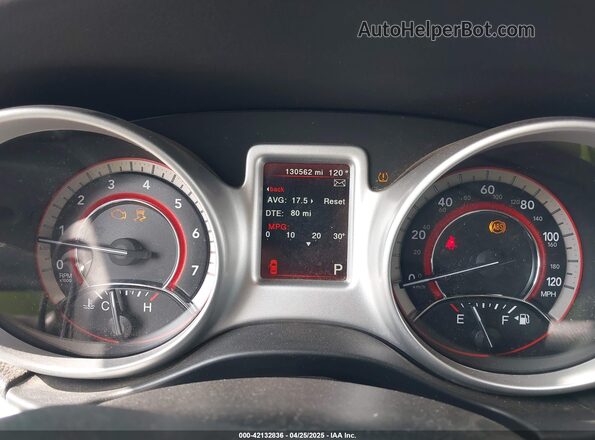 3C4PDCBG0HT571680 2017 DODGE JOURNEY Black უკანა სავარძლების ხედი