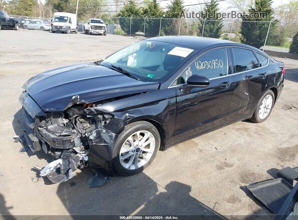 3FA6P0LU4LR258794 2020 FORD FUSION Black Vista tres cuartos delantera izquierda