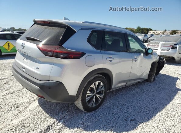 5N1AT3BA7MC792070 2021 NISSAN ROGUE Silver Задня права чверть
