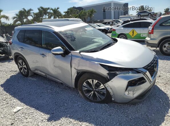5N1AT3BA7MC792070 2021 NISSAN ROGUE Silver Передня права чверть