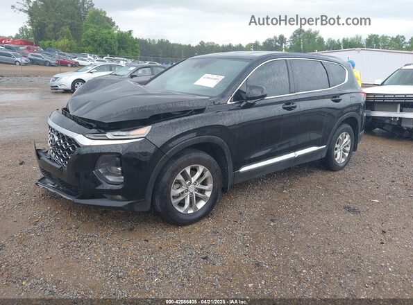 5NMS33AD0LH243458 2020 HYUNDAI SANTA FE Black წინა მარცხენა ხედი სამი მეოთხედიდან