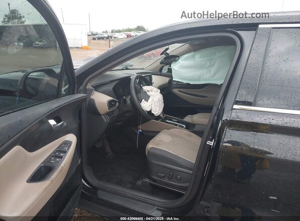 5NMS33AD0LH243458 2020 HYUNDAI SANTA FE Black წინა სალონის ხედი