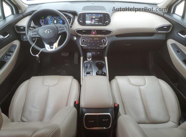 5NMS3CAD2LH219520 2020 HYUNDAI SANTA White Առջևի վահանակի տեսք