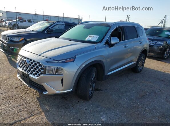 5NMS3DA16PH022027 2023 HYUNDAI SANTA FE HYBRID Silver წინა მარცხენა ხედი სამი მეოთხედიდან