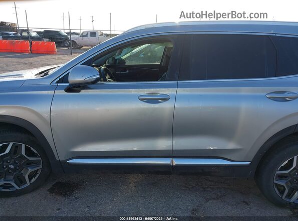 5NMS3DA16PH022027 2023 HYUNDAI SANTA FE HYBRID Silver უკანა სალონის ხედი