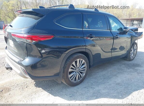 5TDFZRBH3MS133216 2021 TOYOTA HIGHLANDER Black Trasero derecho