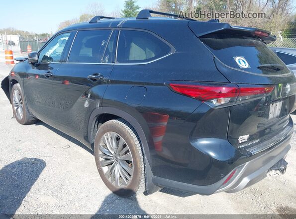 5TDFZRBH3MS133216 2021 TOYOTA HIGHLANDER Black Trasero izquierdo