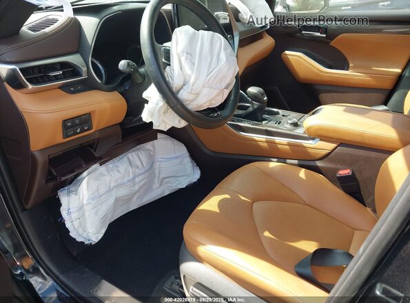 5TDFZRBH3MS133216 2021 TOYOTA HIGHLANDER Black Vista interior delantera